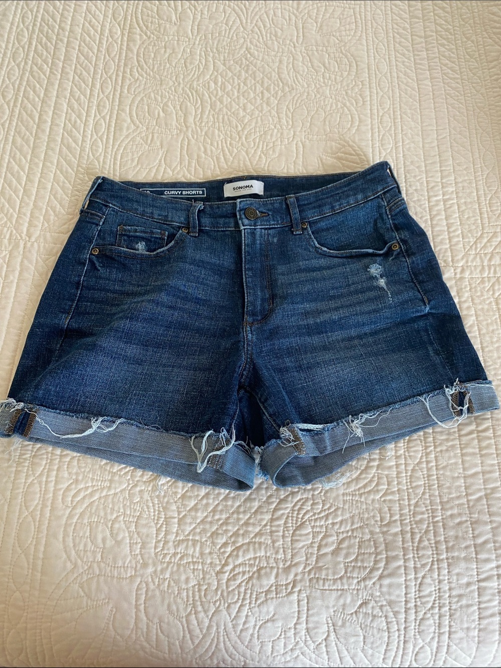 Sonoma Dark Blue Denim Jean Shorts